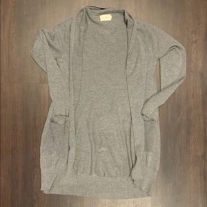 Gray cardigan